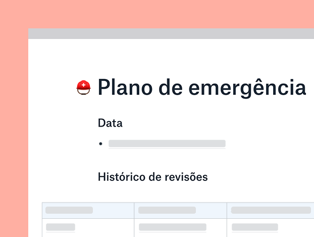 Modelo de plano de emergência e continuidade dos negócios
