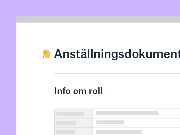 Rekryteringsdokumentmall