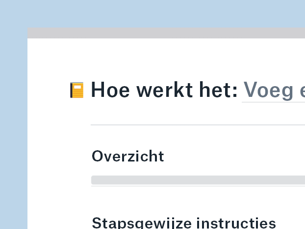 Sjabloon voor kennisdatabase
