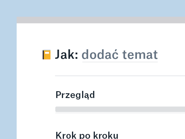 Szablon bazy wiedzy