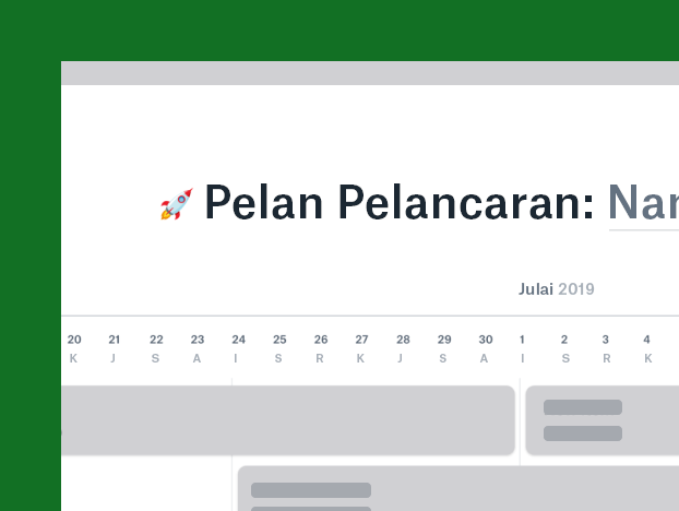 Templat pelan pelancaran
