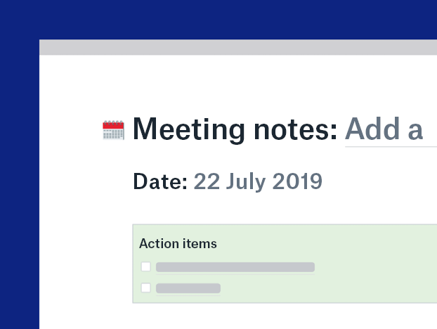 Meeting notes template
