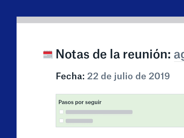 Plantilla para notas de reuniones