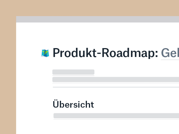 Produkt-Roadmap – Vorlage
