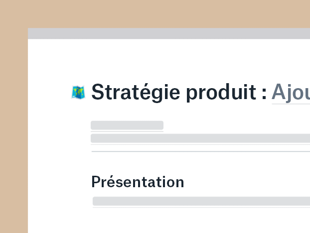 Modèle de stratégie produit
