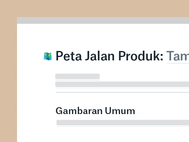 Templat peta strategi produk