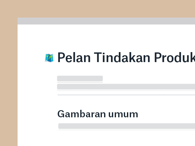 Templat pelan tindakan produk