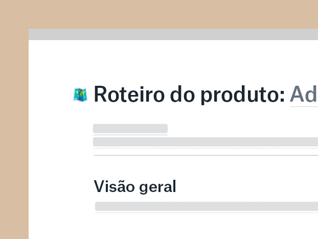 Modelo de roteiro de produto