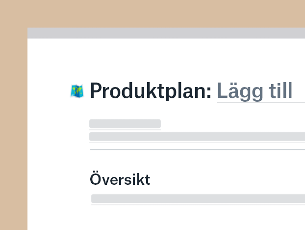 Produktfärdplansmall