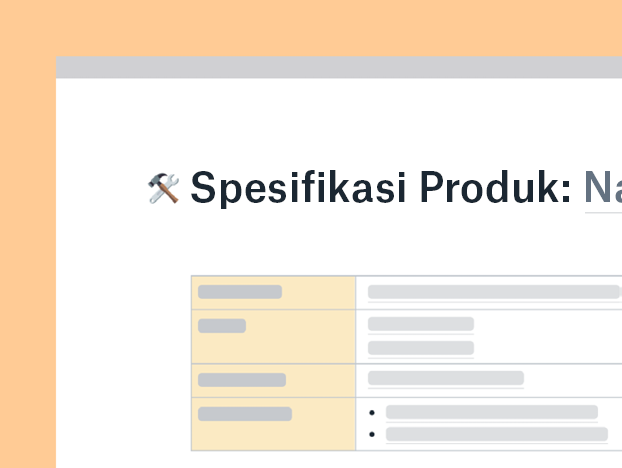 Templat spesifikasi produk