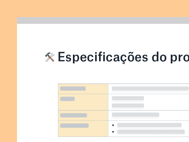 Modelo de especificação de produtos