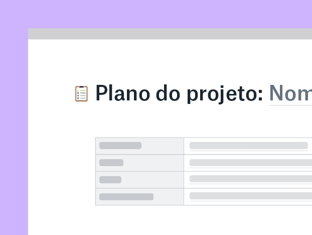 Modelo de plano de projeto