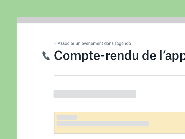 Modèle de compte-rendu d'appel commercial