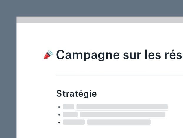 Modèle de campagne sur les réseaux sociaux