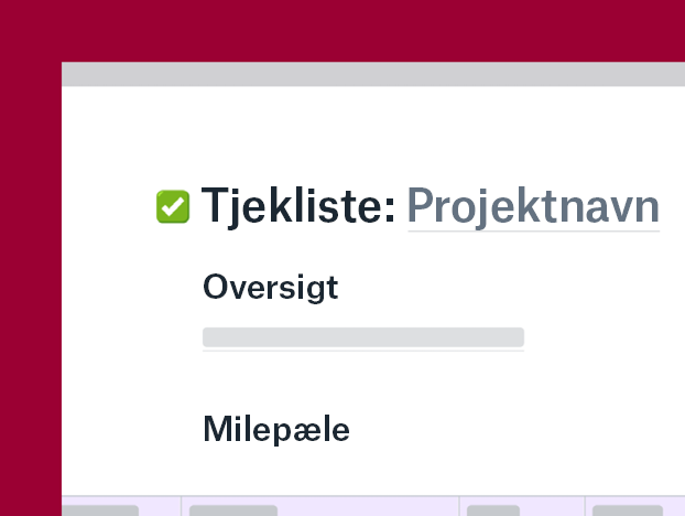 Tjeklister i Dropbox Paper.