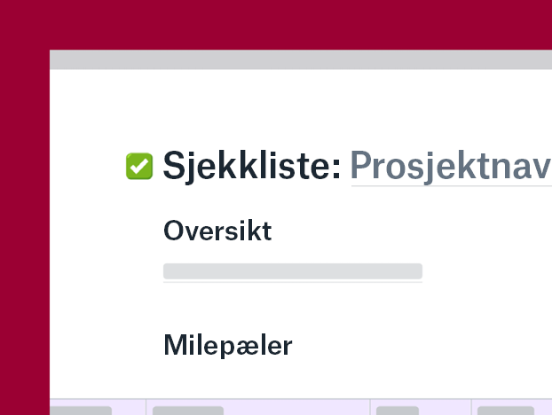 Sjekklister i Dropbox Paper.