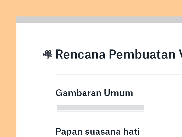 Templat rencana produksi video