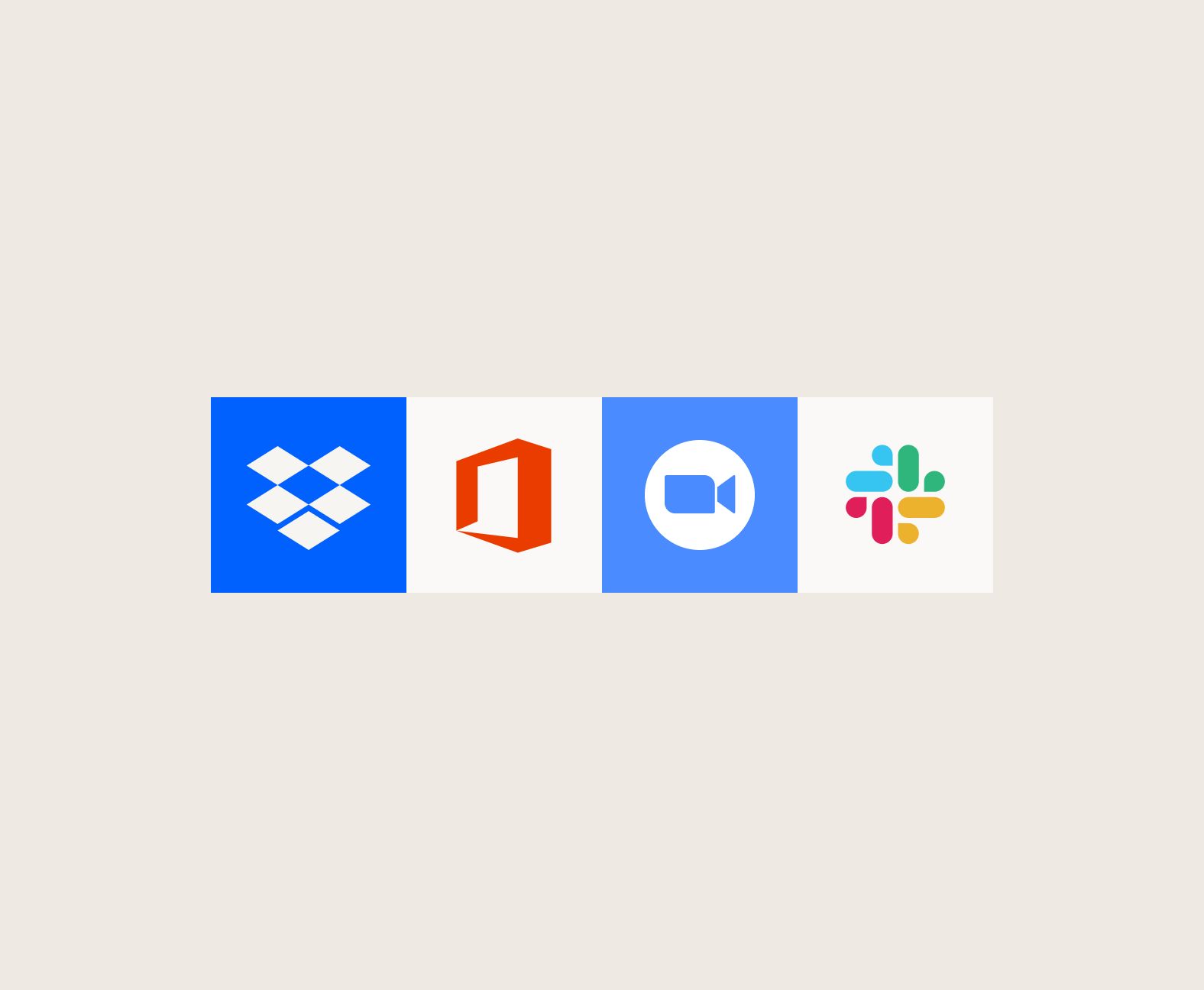 Logos de socios de Dropbox