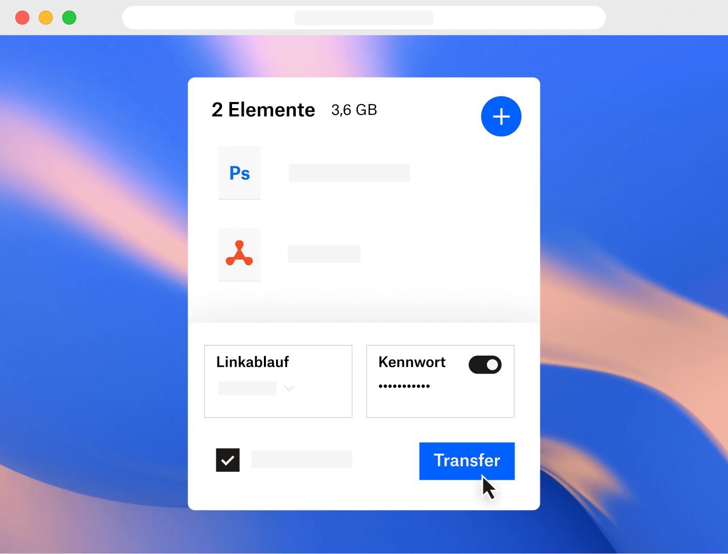 Abbildung der Berechtigungen für eine Datei, die in Dropbox festgelegt werden