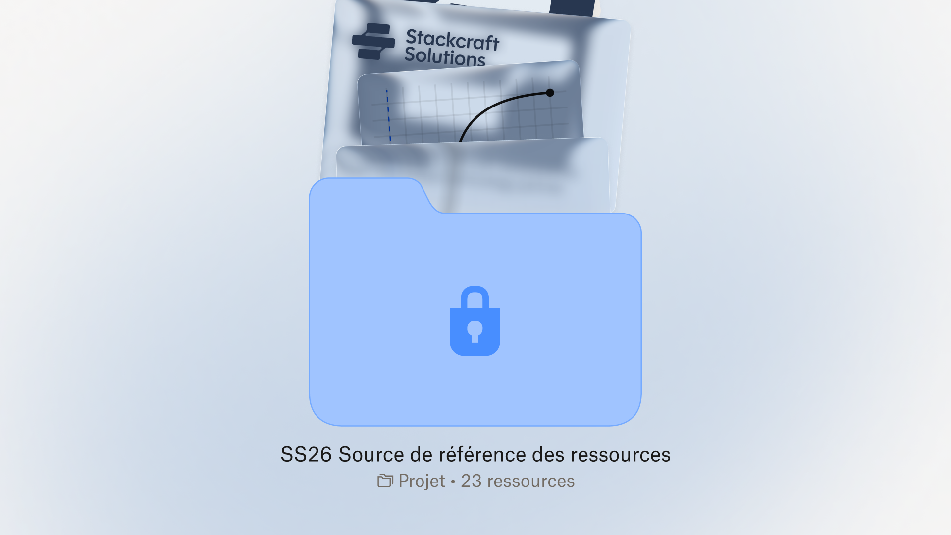 Dossier sécurisé contenant divers documents, images et fichiers de données, représentant un stockage infonuagique protégé.