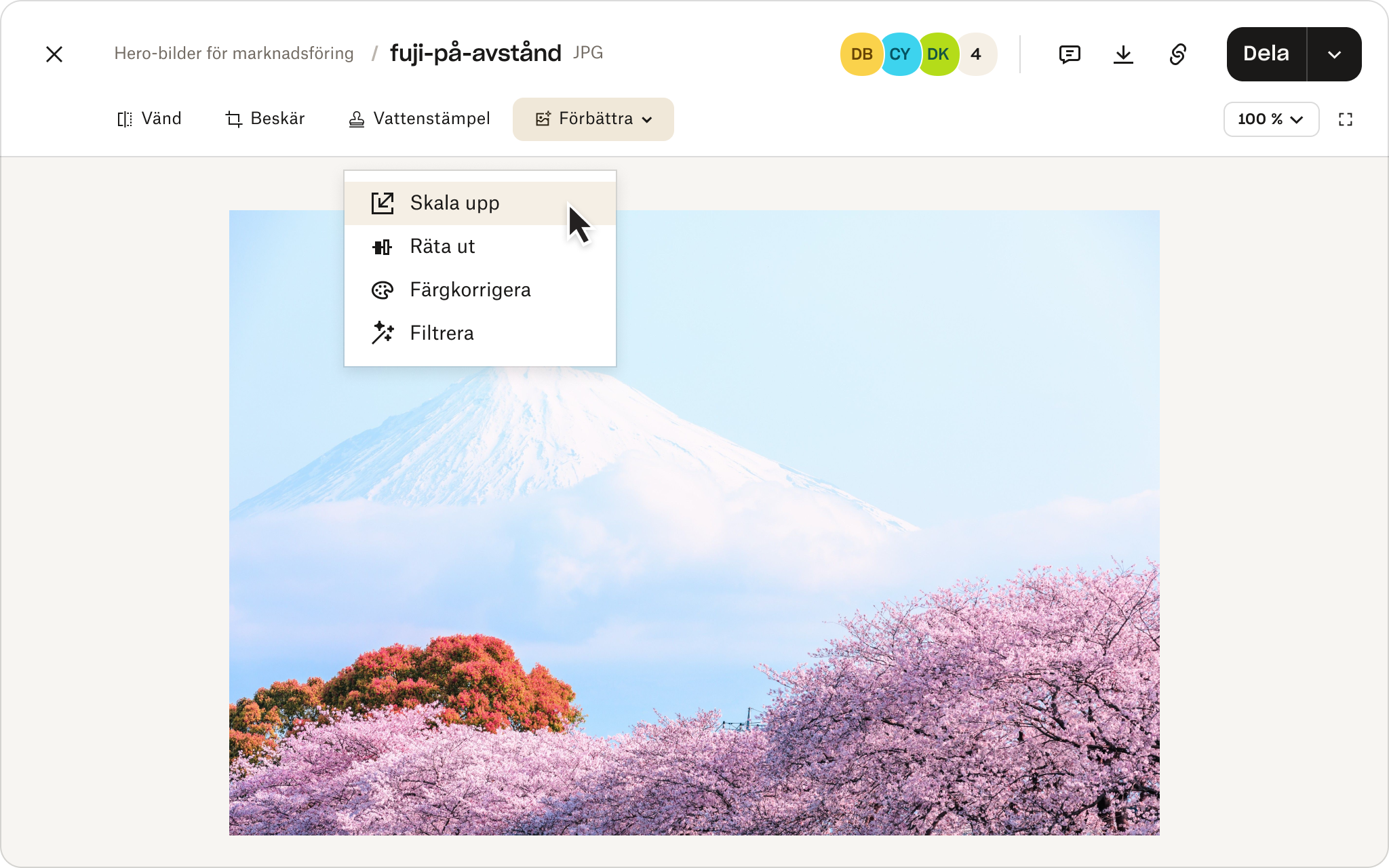 Förbättringar av arkivering, synkronisering och delning av bilder i Dropbox