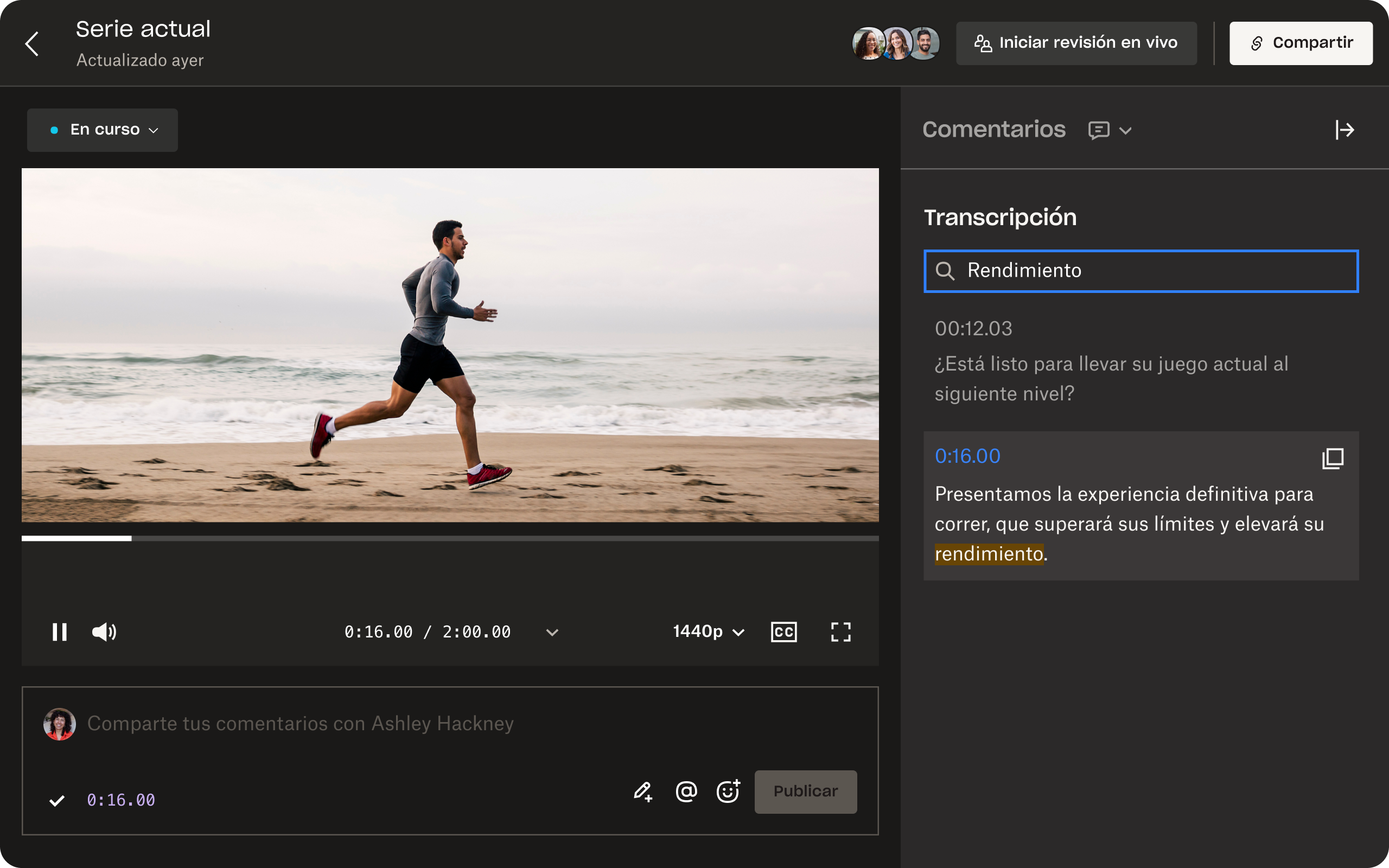 La pantalla de Dropbox Replay muestra las capacidades básicas y avanzadas de la herramienta