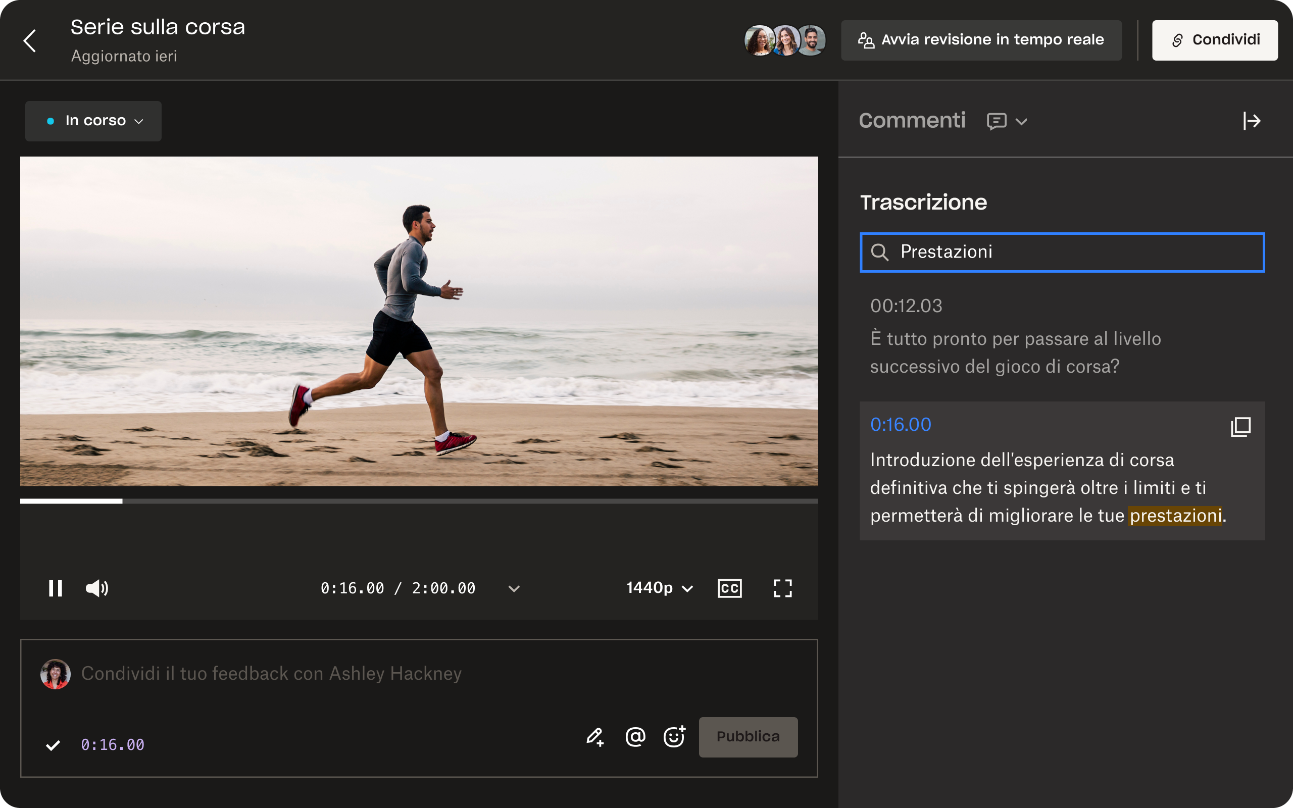 Schermata di Dropbox Replay che mostra funzionalità di base e avanzate dello strumento