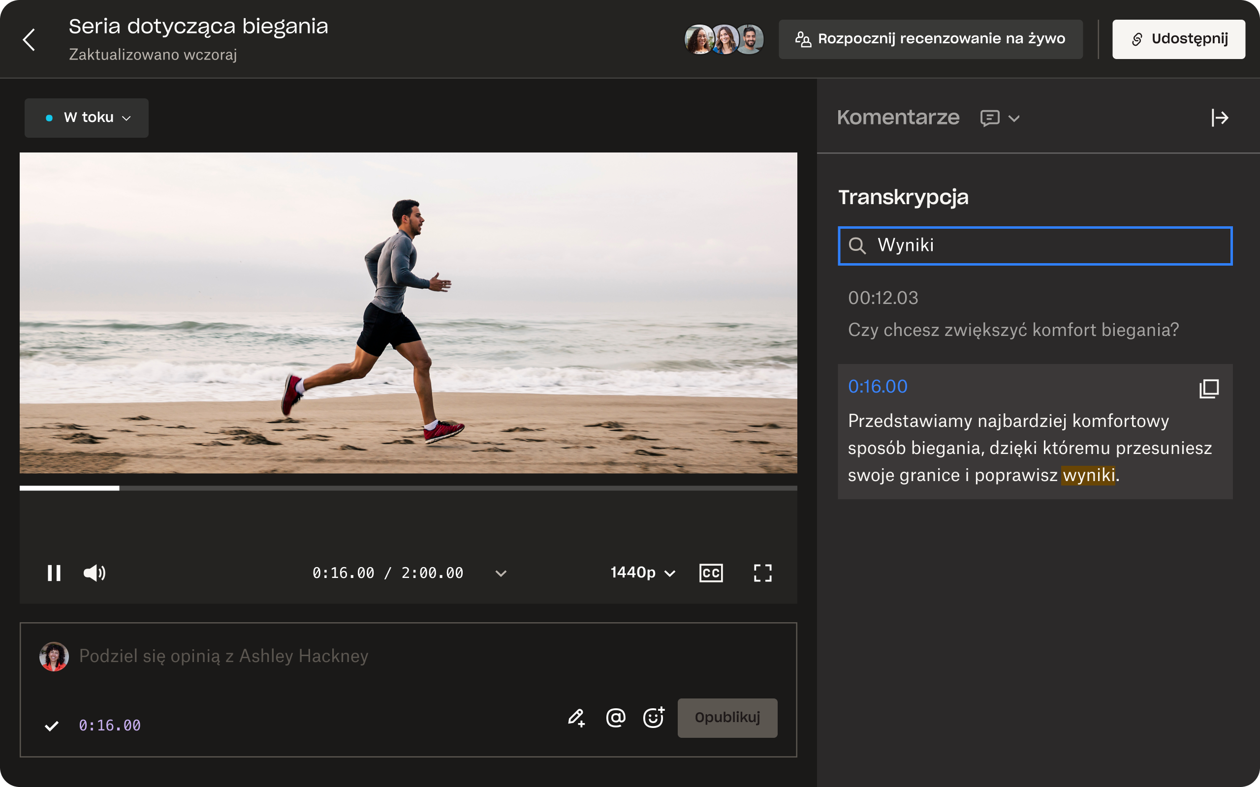 Ekran Dropbox Replay pokazujący podstawowe i zaawansowane możliwości narzędzia