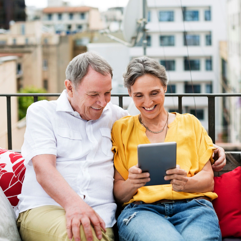 Parents use Dropbox to view family photos.