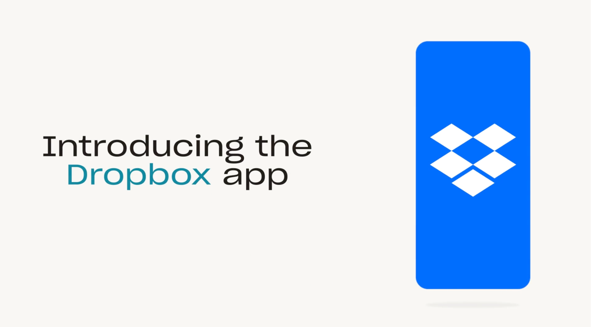 Video che presenta l’app Dropbox, illustrando una serie di interfacce e funzionalità facili da usare dell’app Dropbox.