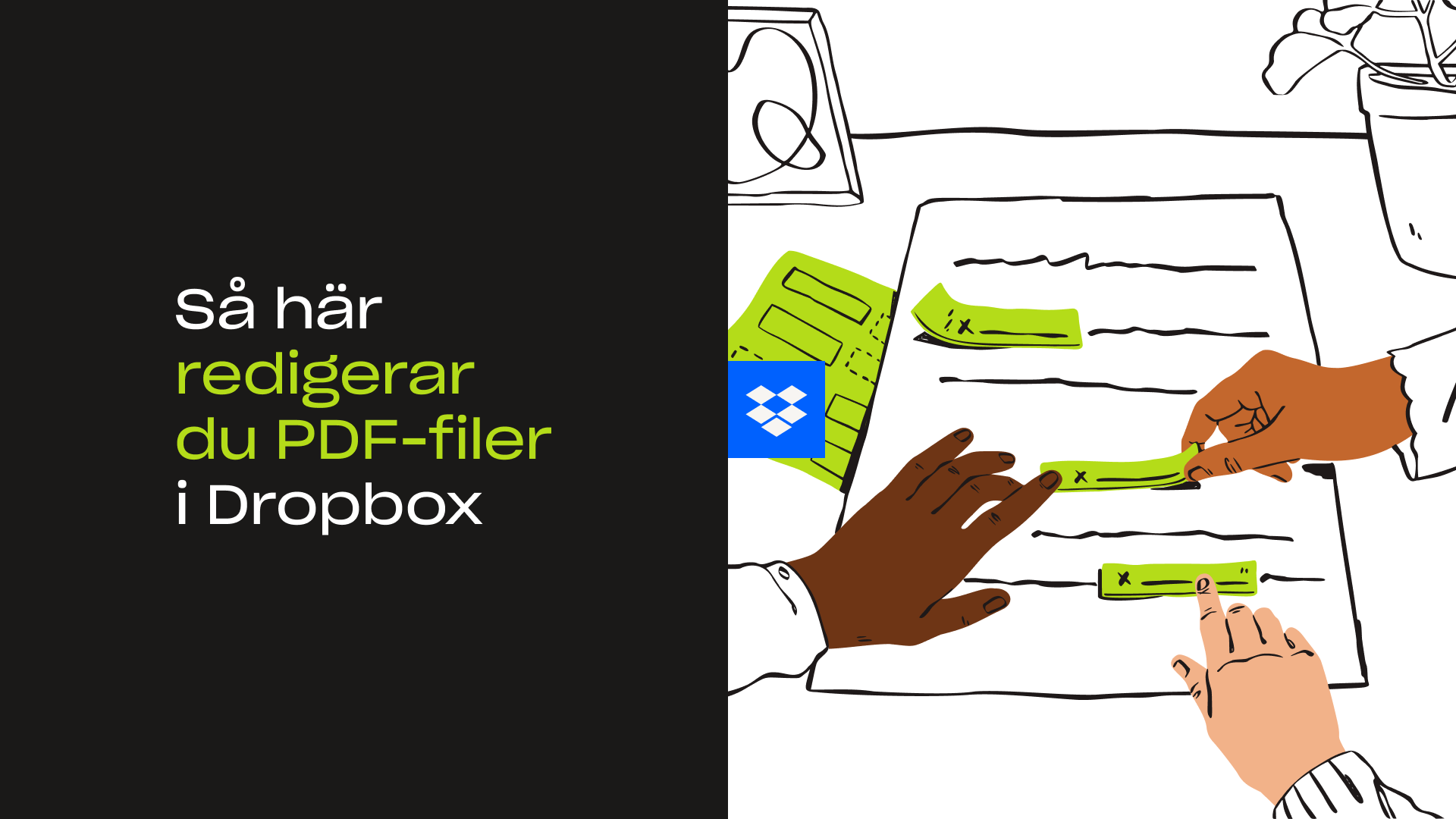 En video som förklarar hur du redigerar PDF-filer i Dropbox.