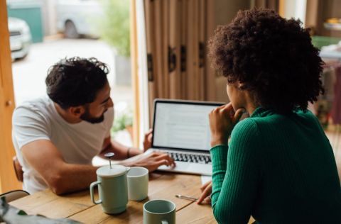 A solopreneur discussing their work with a trusted peer.