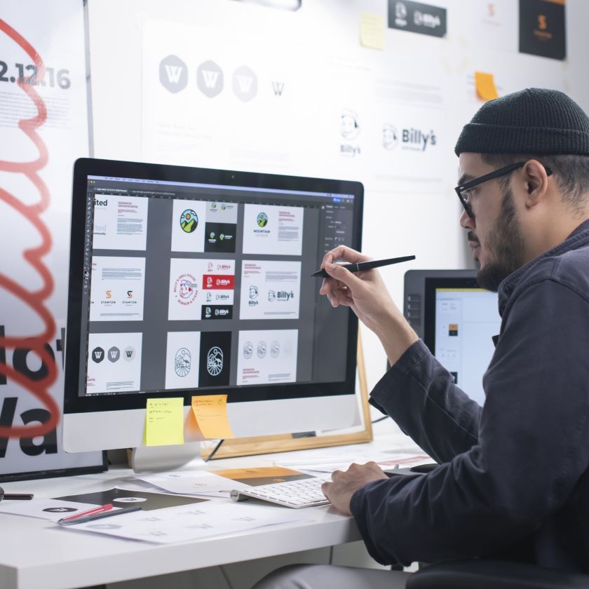A graphic designer uses Dropbox to streamline their creative process.