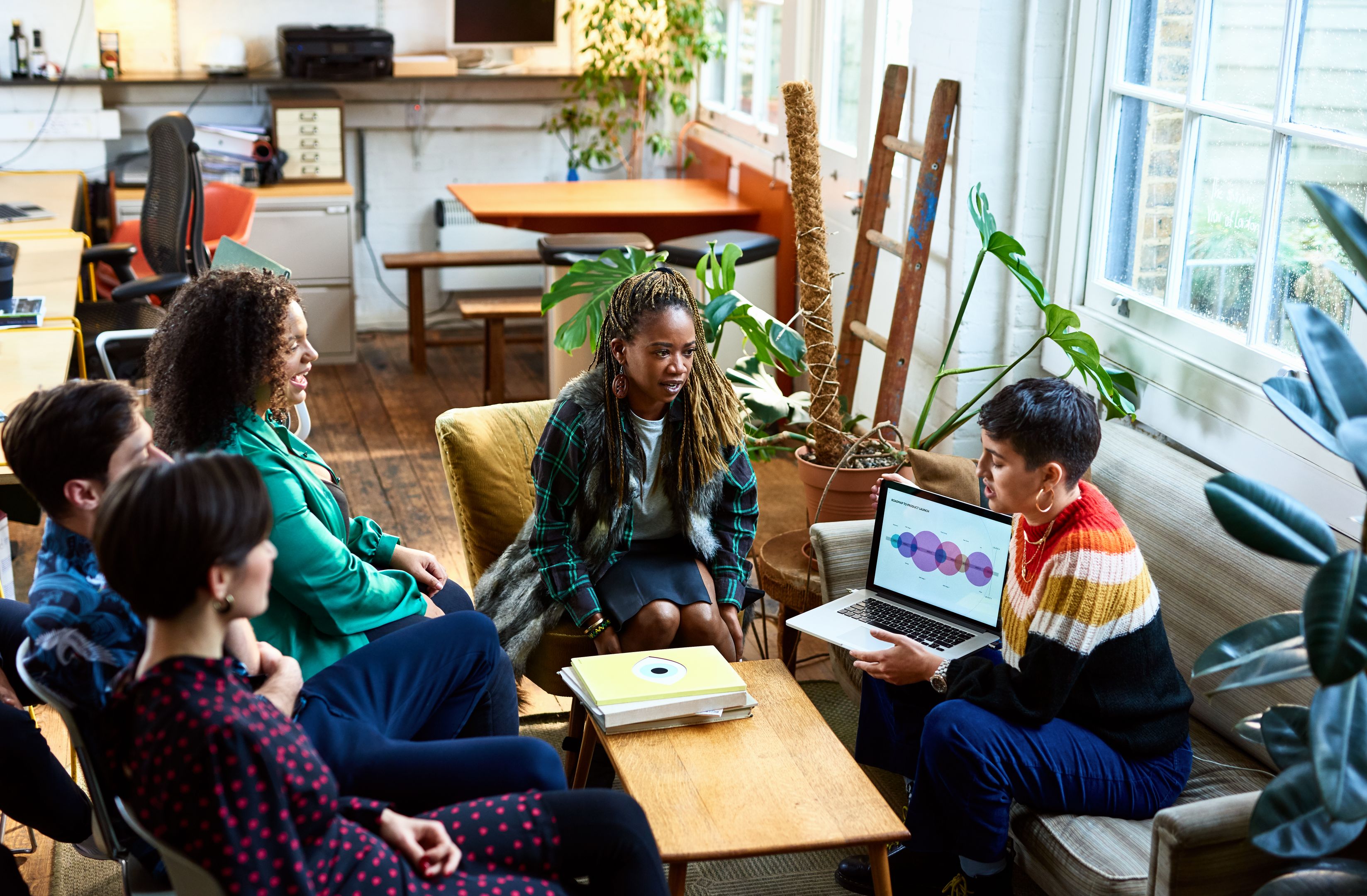 People having a meeting