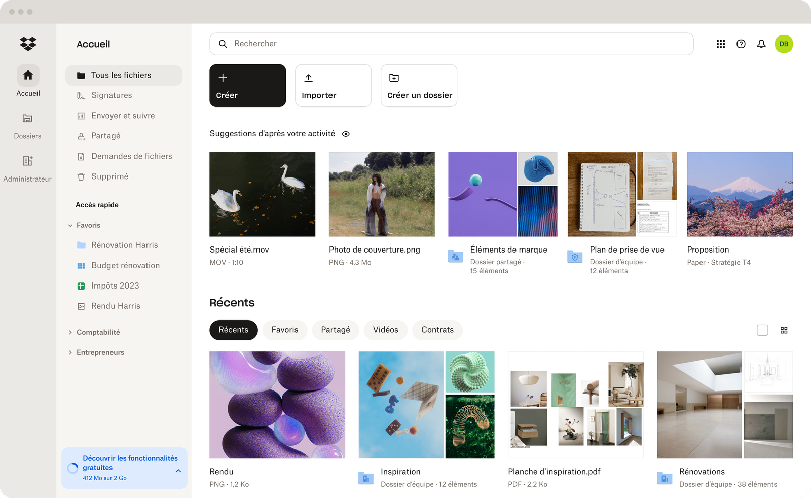 T L Charger Dropbox Gratuit Web